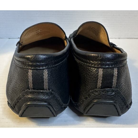 Coach Signature Leather Men's Neal Pebbled Driver Shoes Size 11.5 0906 Black D13 - Picture 5 of 11